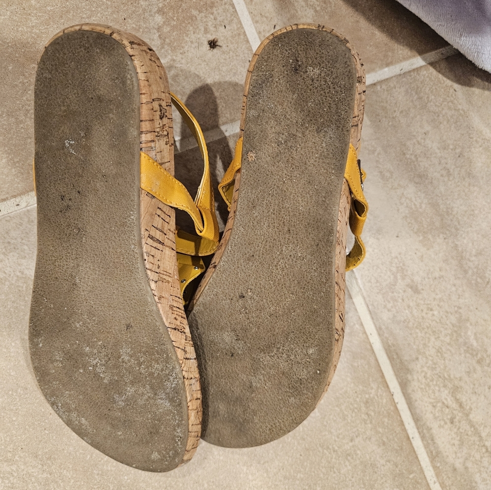 Yellow sandals